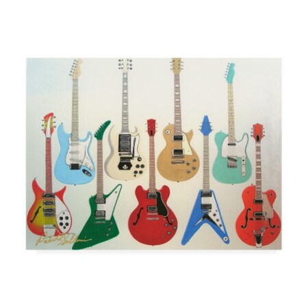 Trademark Fine Art Patrick Sullivan 'Guitars Electric' Canvas Art, 18x24 ALI45366-C1824GG